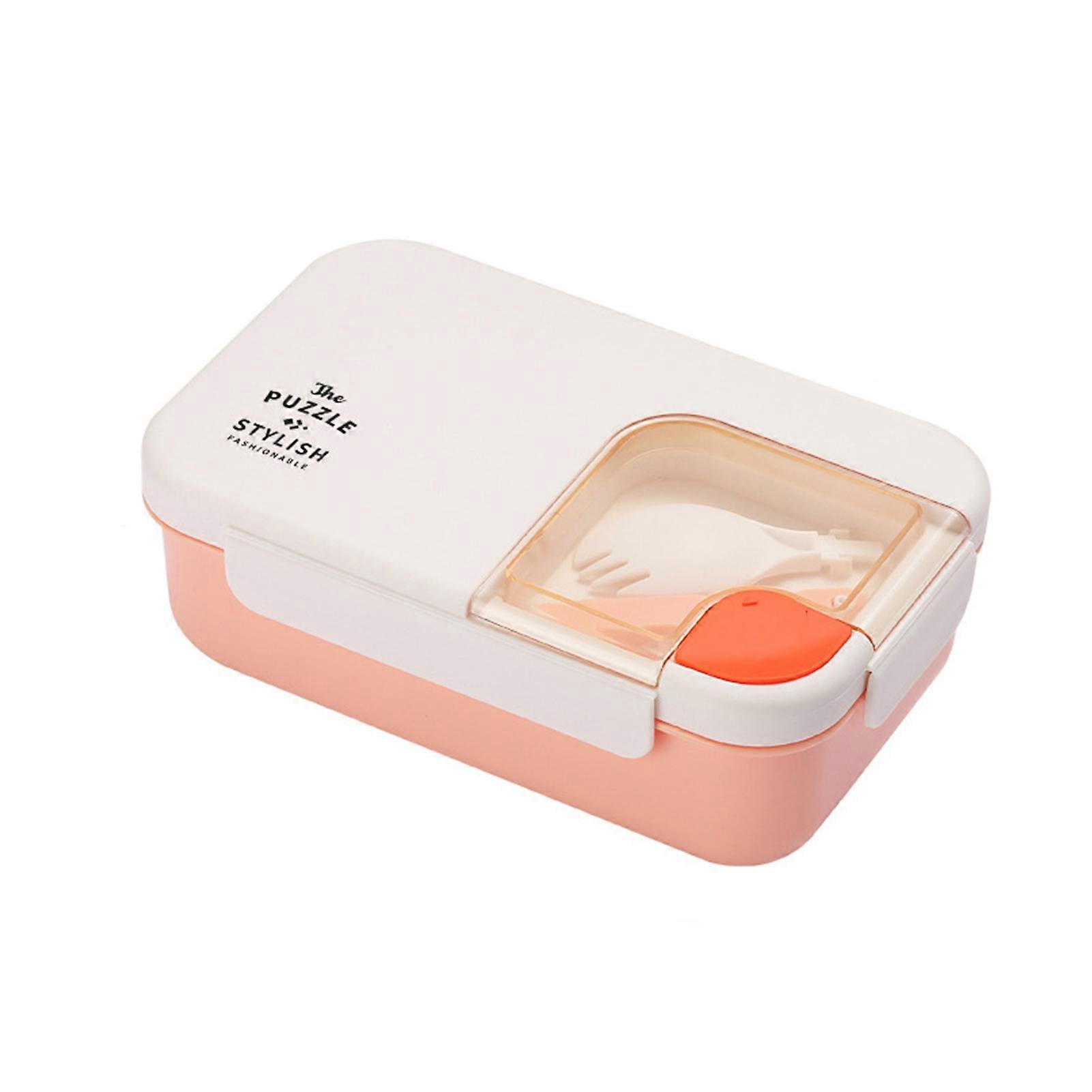 1.1L Double-Layer Lunch Box Portable Rectangular Large Capacity Lunch Container