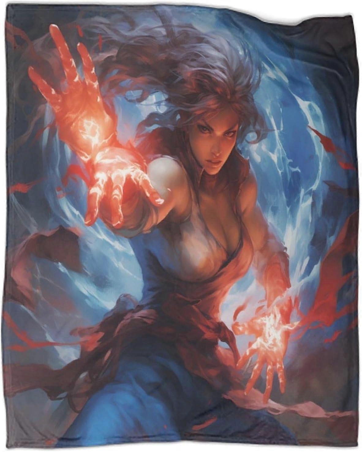 Street Fighter Fleece Kasta Filt, Barn Vuxna Mikrofiber Mjuk Varm Fluffig Lätt 3D-Tryckta Filtar Säng Soffa Filt Överkast för Sovrum Sl