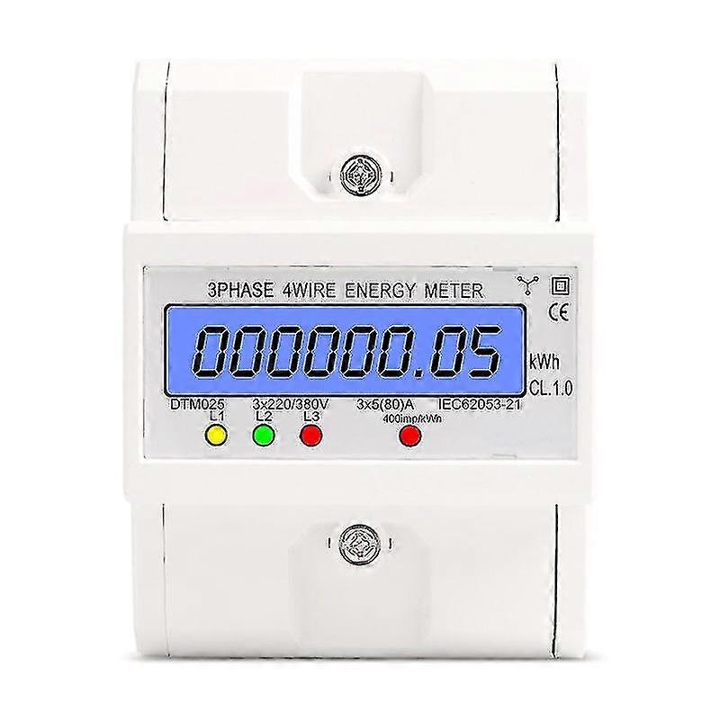 Three-phase Electronic Energy Meter Dtm025 Rail Type Installation