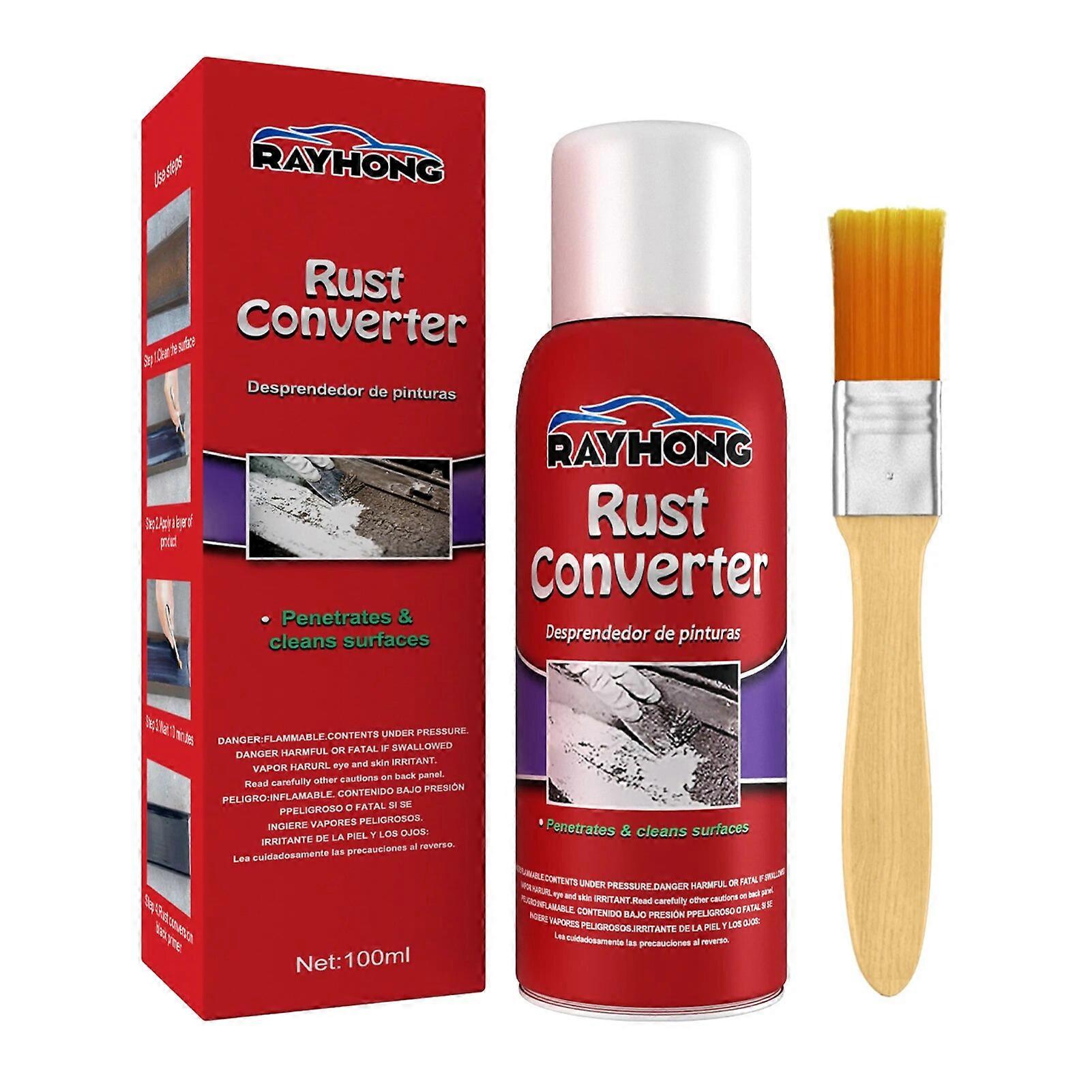 Car Chassis Derusting 100ML Water-Based Metal Rust Remover Car Metallic Paint Universal Rust Converter Gel With Brush For Car