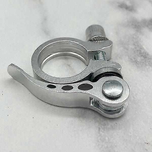 Bicycle Quick Release Seat Post Clamp 2 Pieces, Aluminum Alloy Quick Release Bicycle Seat