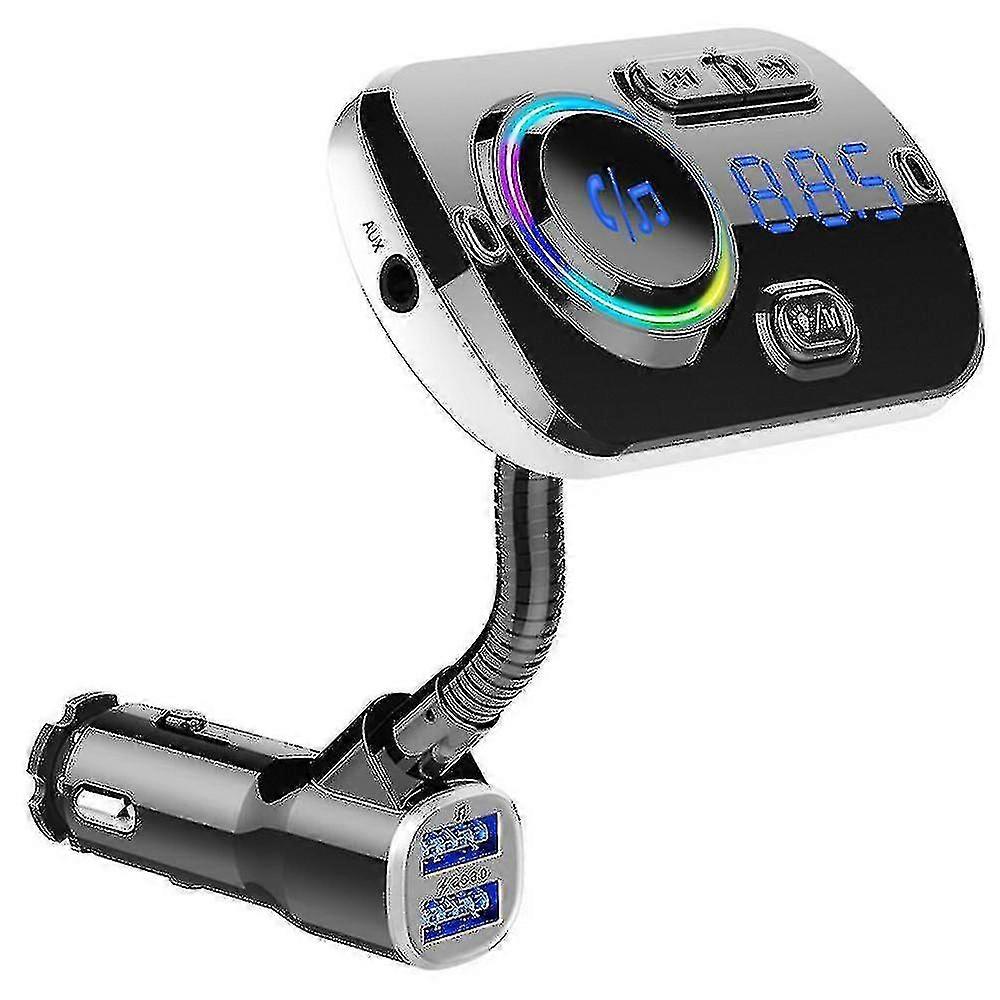 Wireless In-car Bluetooth Fm Transmitter Radio Adapter Car Display