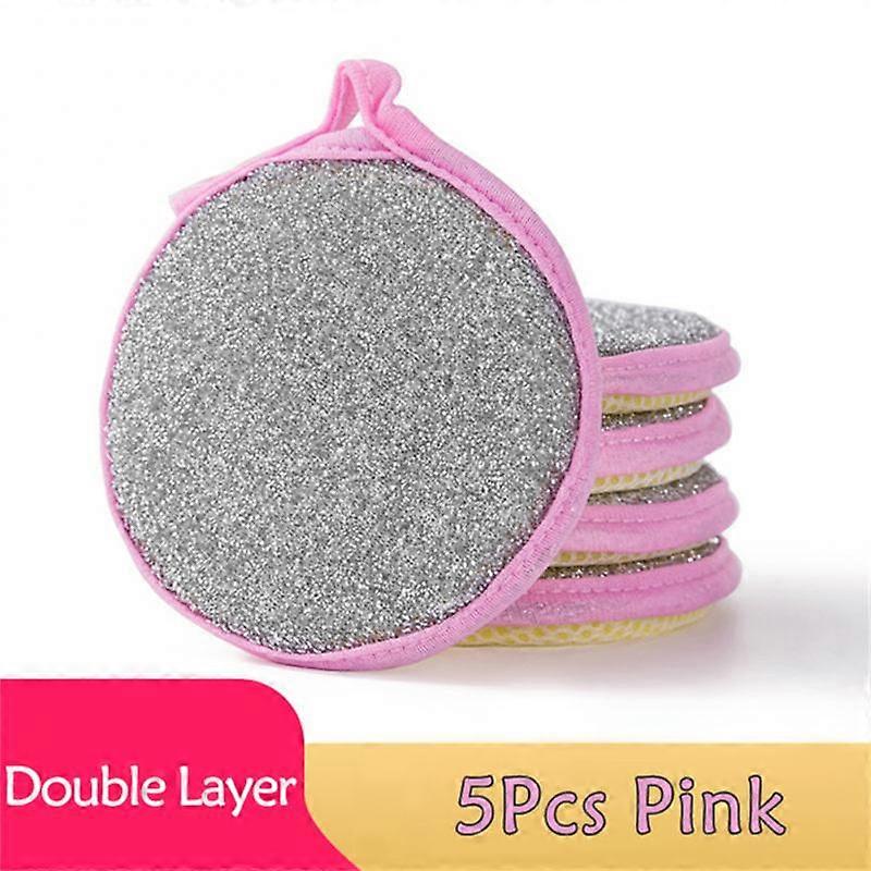 Double Sided Dishwashing Sponge Kitchen Cleaning Towel Kitchenware Brushes
