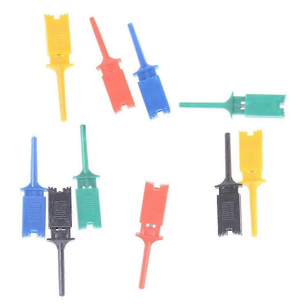 10pcs Test Hooks For Analyzers Test Clip Flattening Test Flat Connection For Electronic Testing