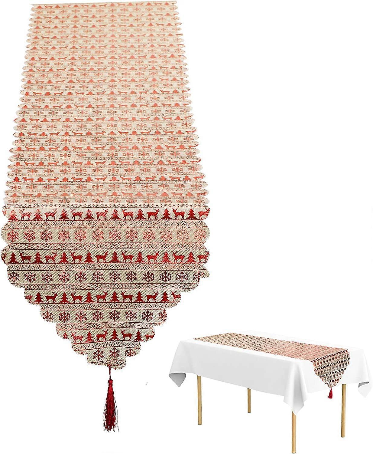 Christmas Table Runner Red
