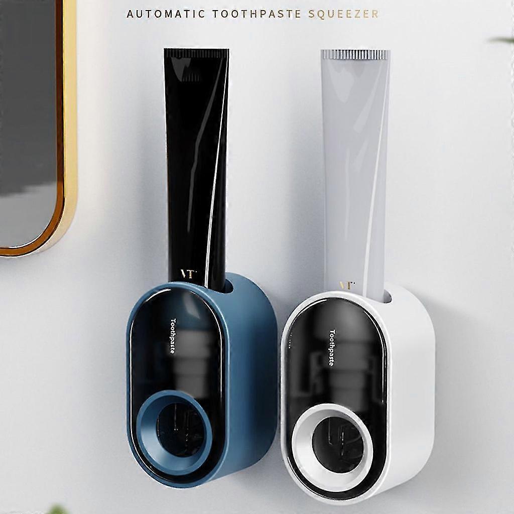 1pc Automatic Toothpaste Dispenser Space-saving Toothbrush Squeezer Wall Mounted