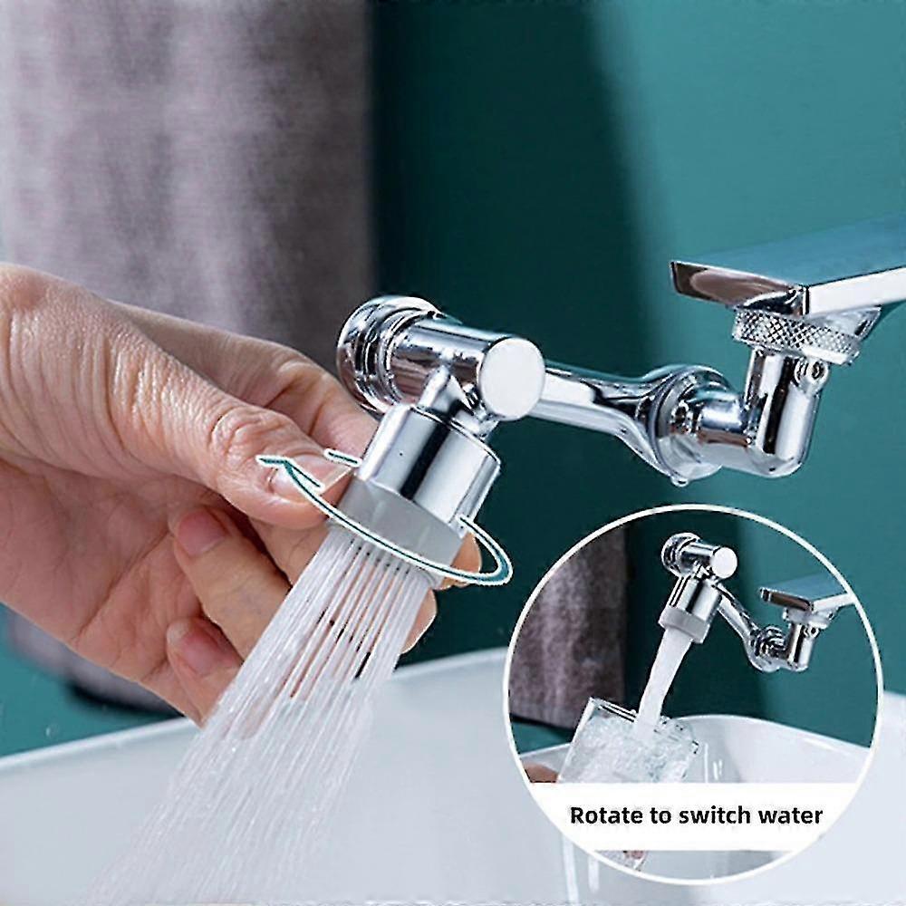 Robotic Arm Faucet Aerator Splashproof Sink Faucet Extender 1080 Degree Universal Rotation For Household Kitchen Accessories