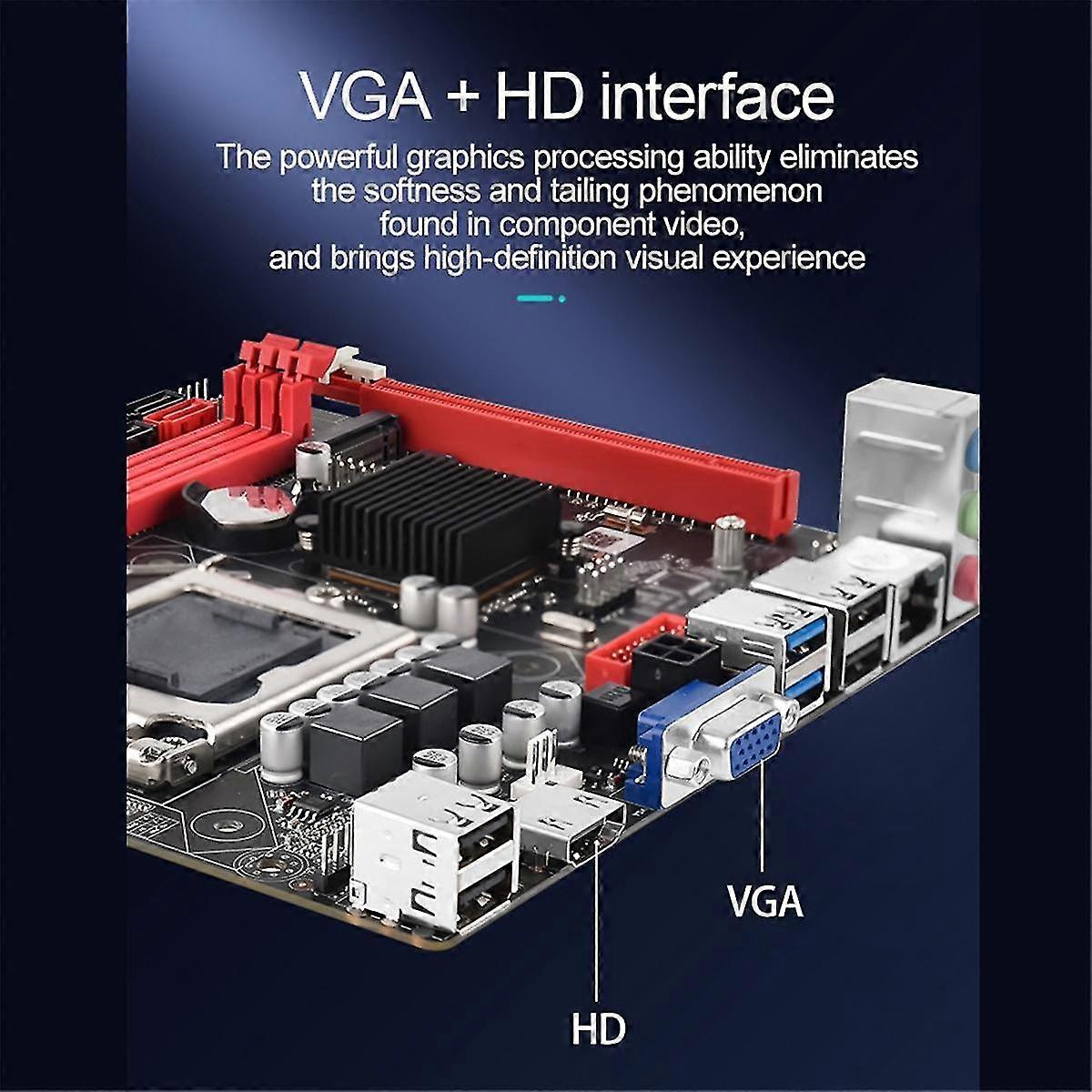 B75a Desktop bundkort LGA1155 2xddr3 slots op til 16g PCI-E16x SATA3.0 USB3.0 100m Ethernet B75a bundkort