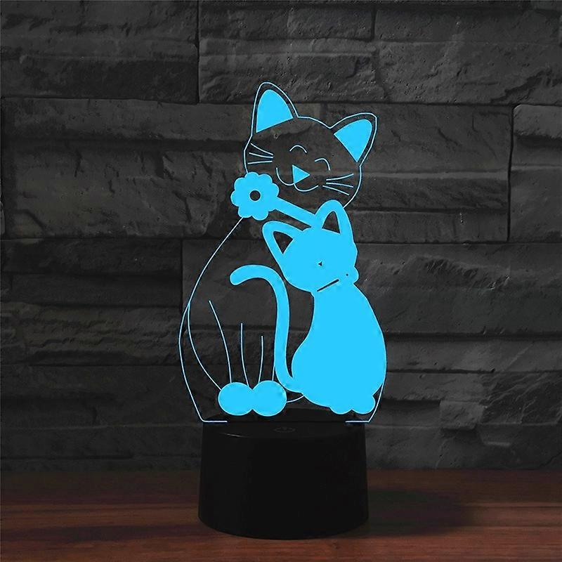 Cat Shape Table Lamp, 16 Colors Remote Control Version