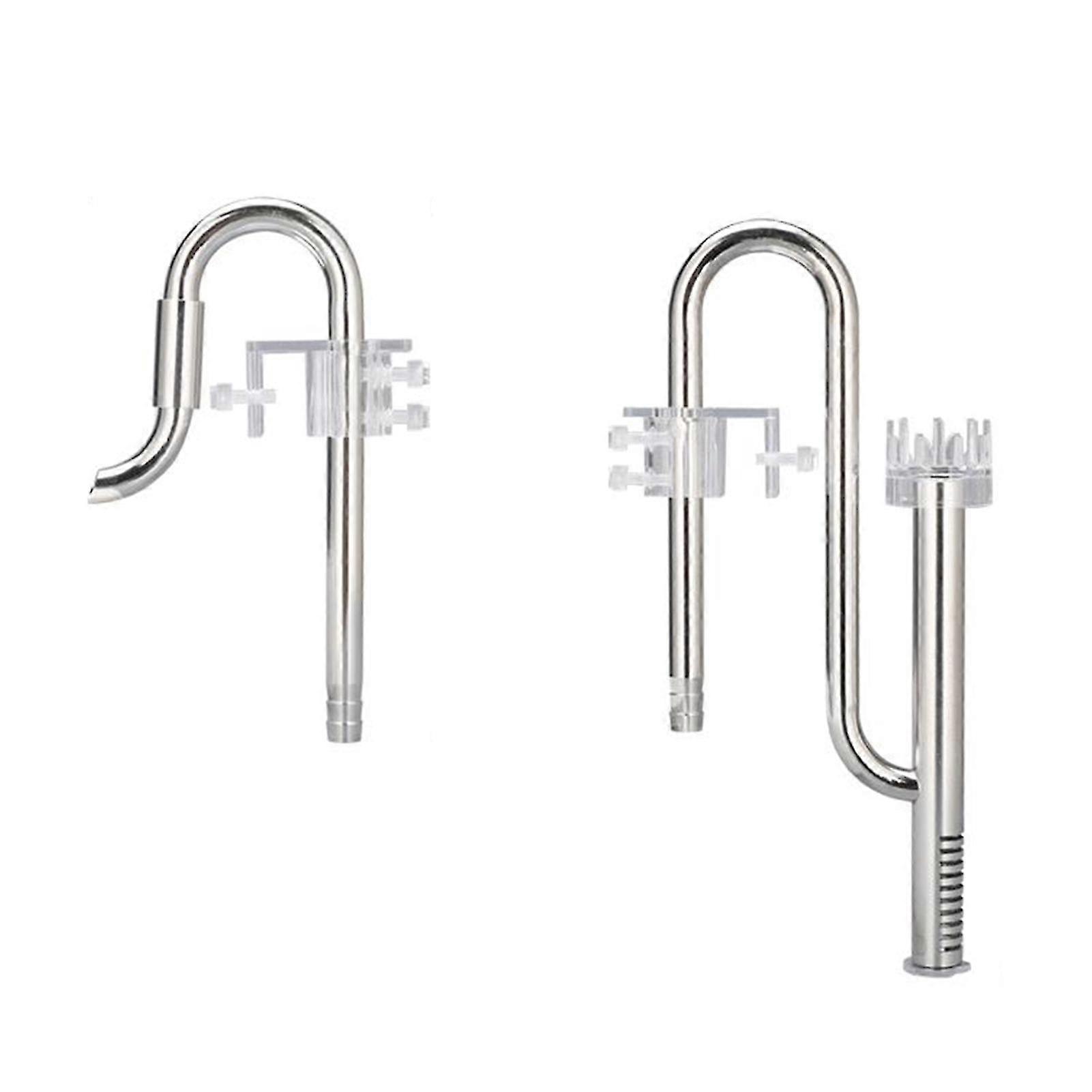 1 Ensemble Accessoires de filtre Rotatif Durable Robuste Pagode Interface Grille Entrée Purifier l’eau Débit réglable Acier inoxydable Filtre Accessoires Fish Tan