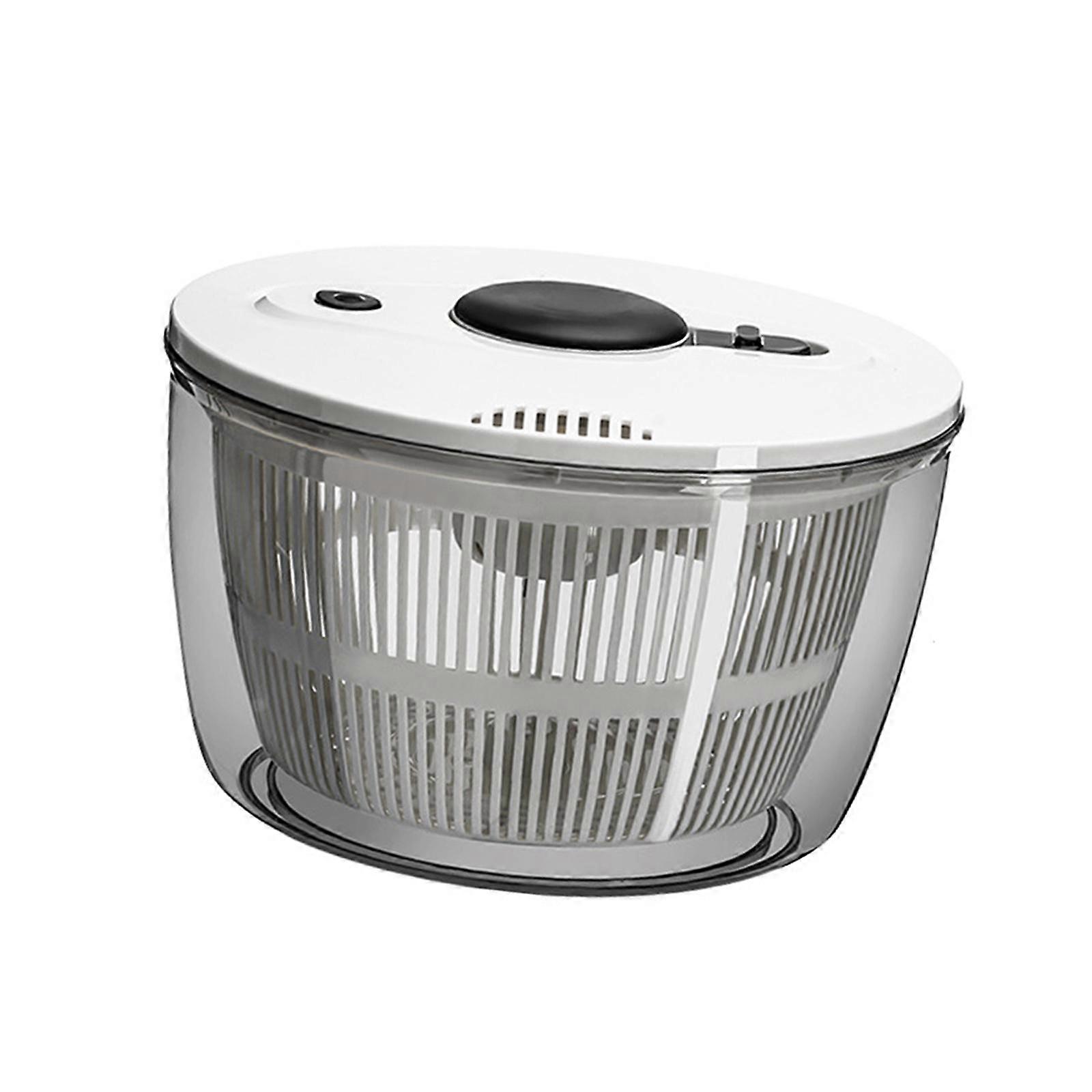 Vegetable Drainer Strainer Lettuce Strainer Dryer for Draining Onion Spinach White L