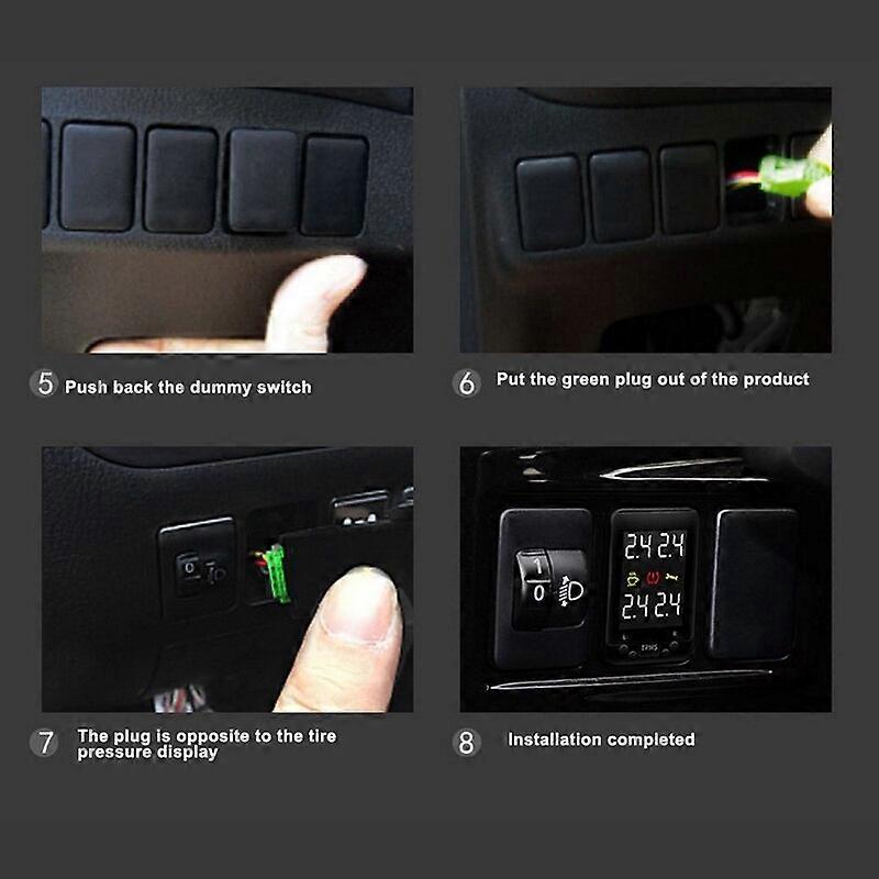 Monitor de presiune în anvelope auto OBD TPMS LCD Diagnostic pentru Mitsubishi Outlander 3 2014-2018 PHEV Xpander Eclipse Cross Mirage