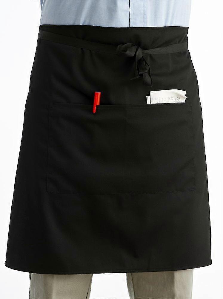 Half Apron With Pocket Professional Waiters Black
