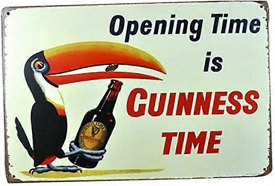 Tempo de abertura é Stout Time Vintage Bar Sign Wall Decor Tin Sign 8x12 polegadas OU 12x16 polegadas Modo 5274