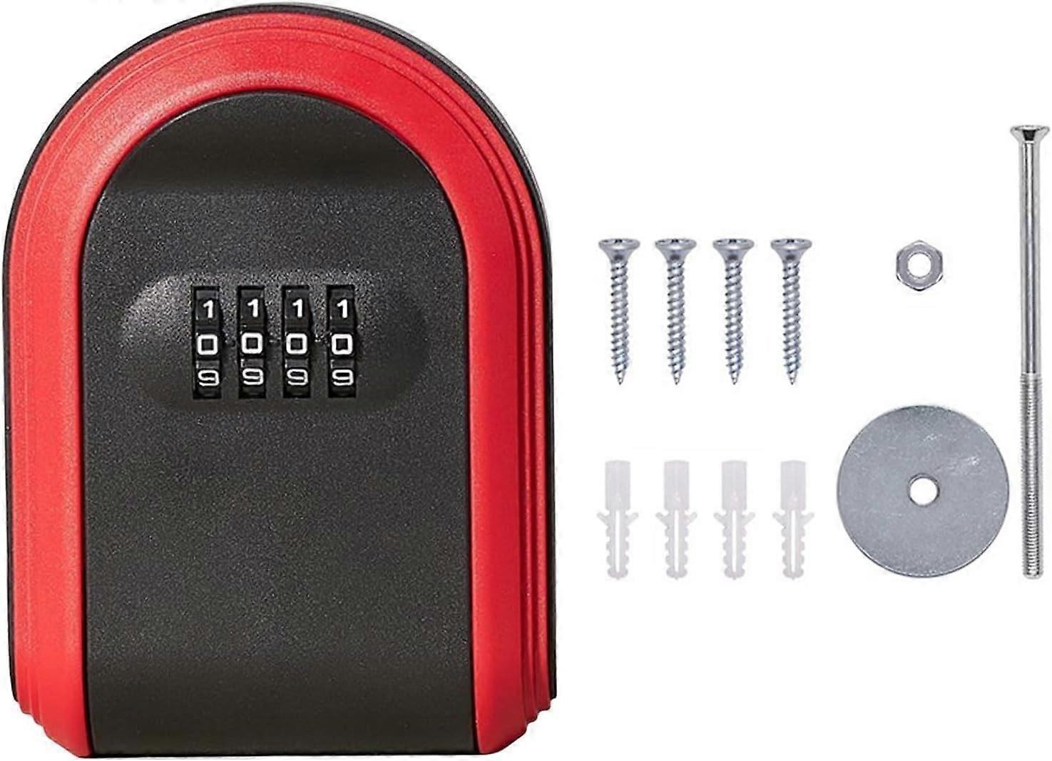 Key Box, Wall Mounted Key Box, Secure Key Box, Key Safe, Wall Mounted Key Safe, Secure Key Box, Key Safe with 4 Digit Code, for Home, Office, School