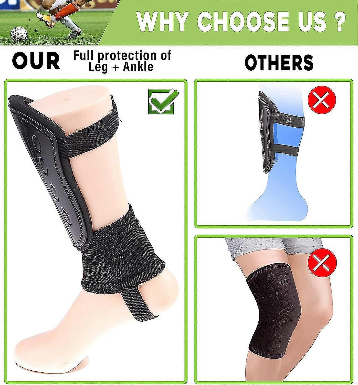 Football Shin Pads | Impact Protection Kids Shin Pads | Non Slip Double Adjustable Straps Soccer Shin Guards Boys Girls | Glitter Rainbow Shin Guards