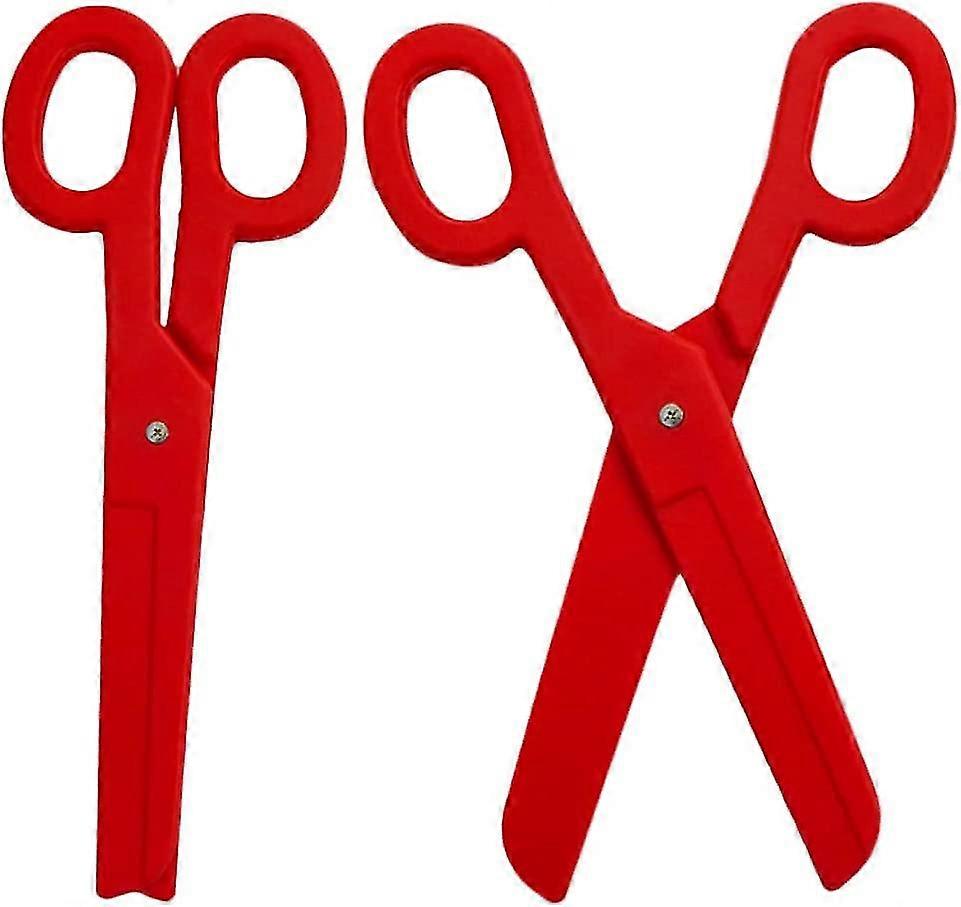 2pcs Halloween Giant Scissors Prop Fake Scissors Plastic Big Scissors Prop Funny Simulated Scissors Prank