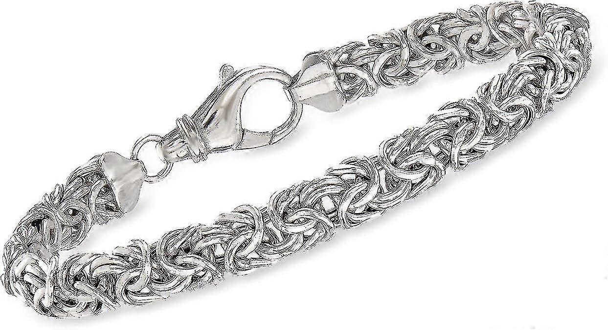 Small Sterling Silver Byzantine Bracelet