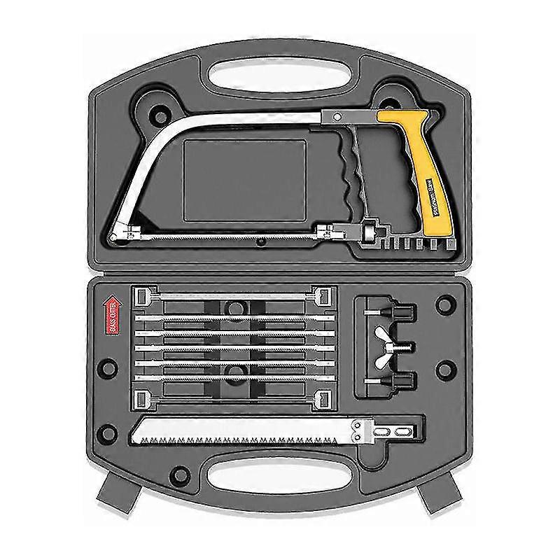 Hand Saw 12 In 1 Magic Combination Diy Multi Tool Hacksaw Mini House For Wood/aluminum/water Pipe/plastic Black