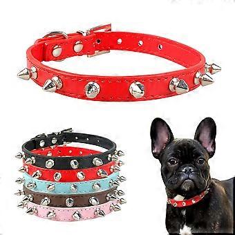 Nieten Kleine Stachel Niet Hund Haustier Leder Halsband für kleine mittlere Hunde Boxer