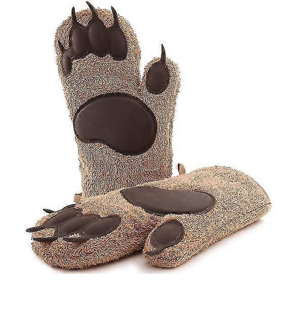 Gloves,Designer Bear Baking Gloves, The Eye-catcher In Every Kitchen