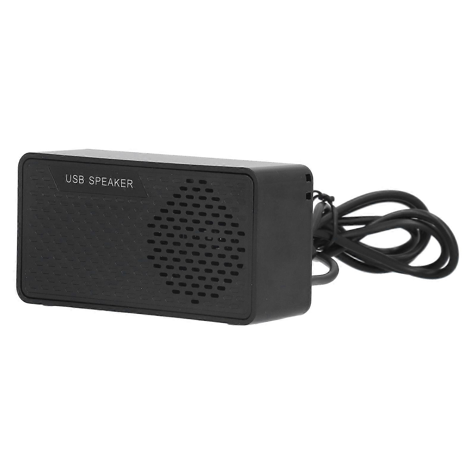 Desktop Computer Speaker Mini Portable USB with Built-In Sound Card for Home Use