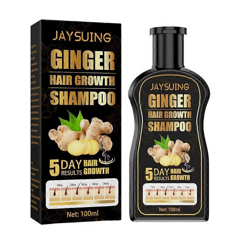 100mlジンジャーヘアシャンプーリフレッシングシャンプー軟化ディープクリーニングフケ