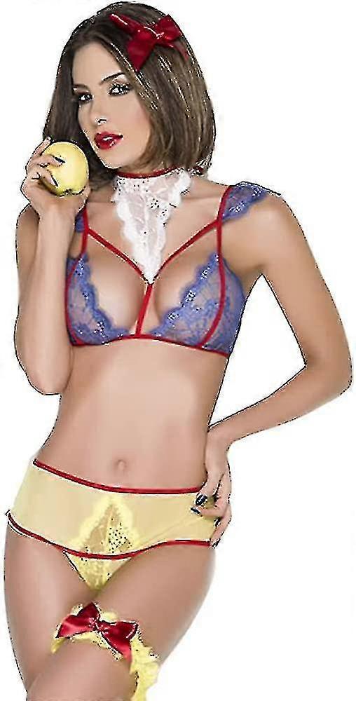 Damer Snövit Underkläder Cosplay Outfit, Damunderkläder
