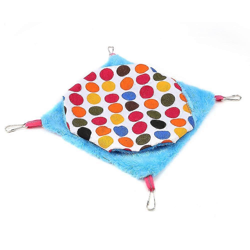 Pet Hammock Hanging Bed - Soft Dual Layer Blanket for Small Animals
