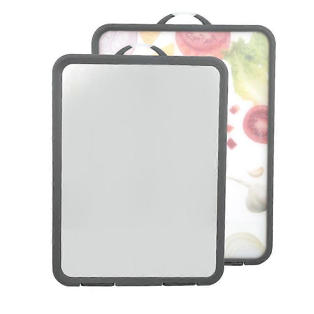 Rectangular Stainless Steel Double-Sided Cutting Chopping Board