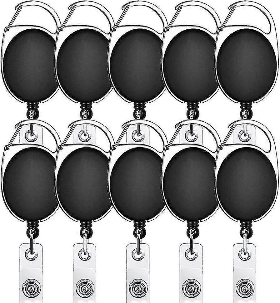 Extendable Keychain, 10 Pack Id Card, Retractable Id Card Holder Key Roll, Key Gift