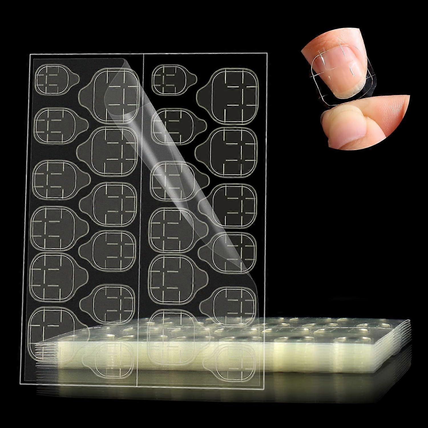 جيلي مزدوج الوجهين مسمار المواد اللاصقة ، 0.5 / 0.35mm مسمار لاصق علامات التبويب اضغط على علامات التبويب مسمار لزجة مسمار الغراء ملصقات مانيكير DIY