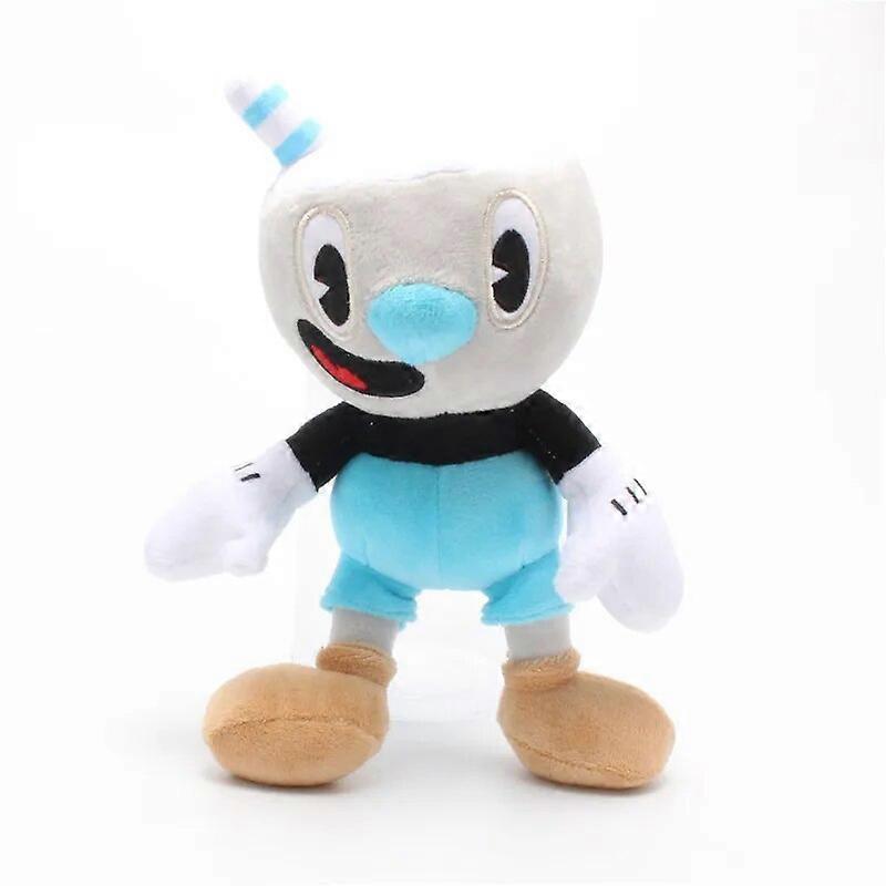 25cm New Game Cup head Kawaii Anime Plush Toys Mug Saint Ghost Child Kaji Cartoon Children's Toy Creative Funny Birthday Gifts