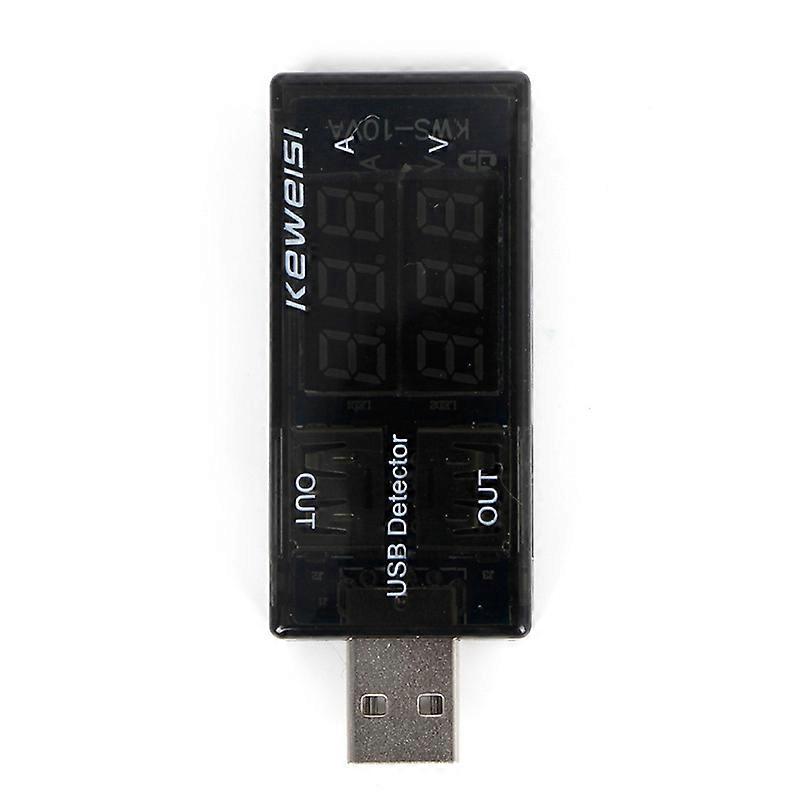 USB Current Voltage Tester USB Voltmeter Ammeter Detector Double Row Shows New