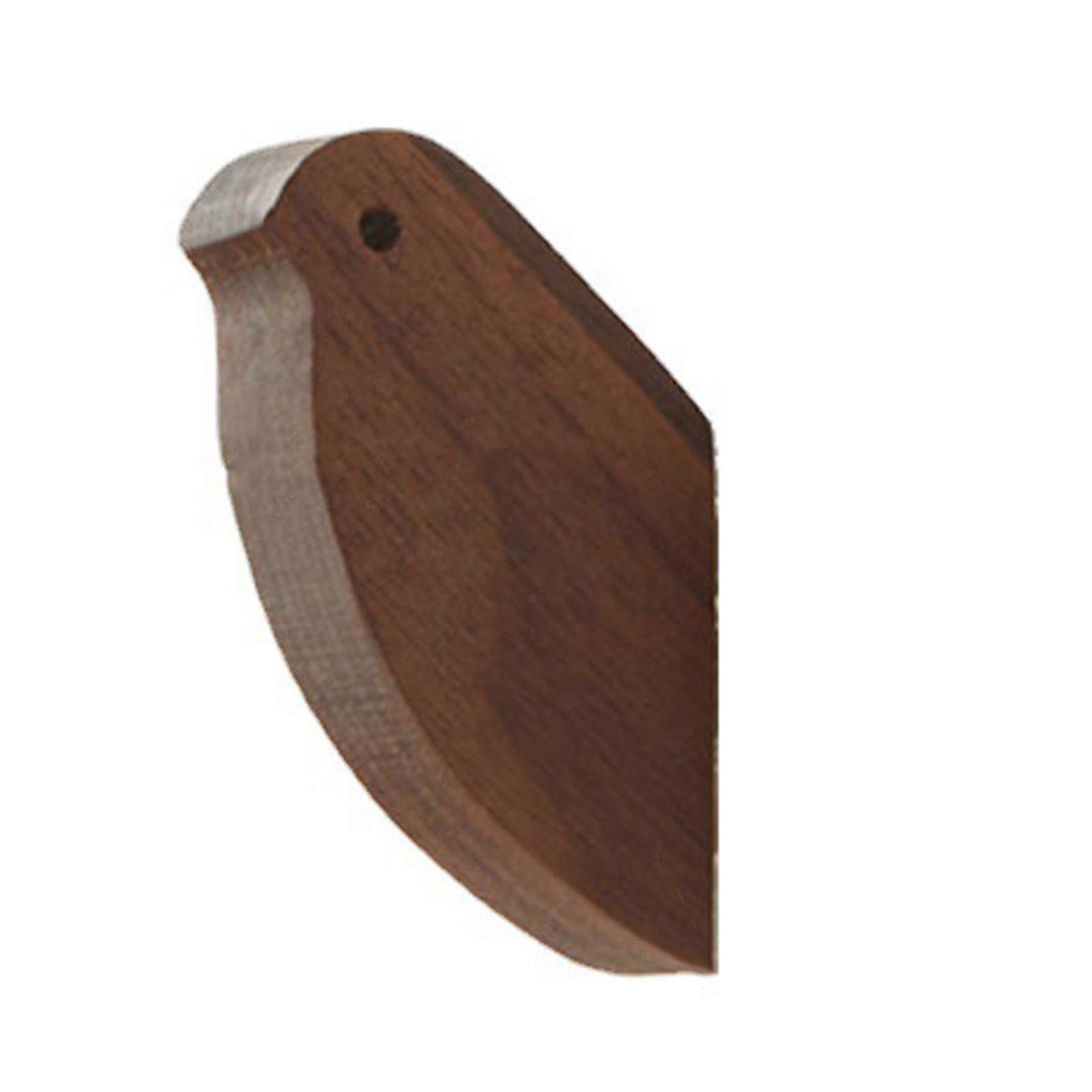 Wooden Clothes Hanger for Creative Bird Suction Cup Wall Mounted Hook Solid Wood
