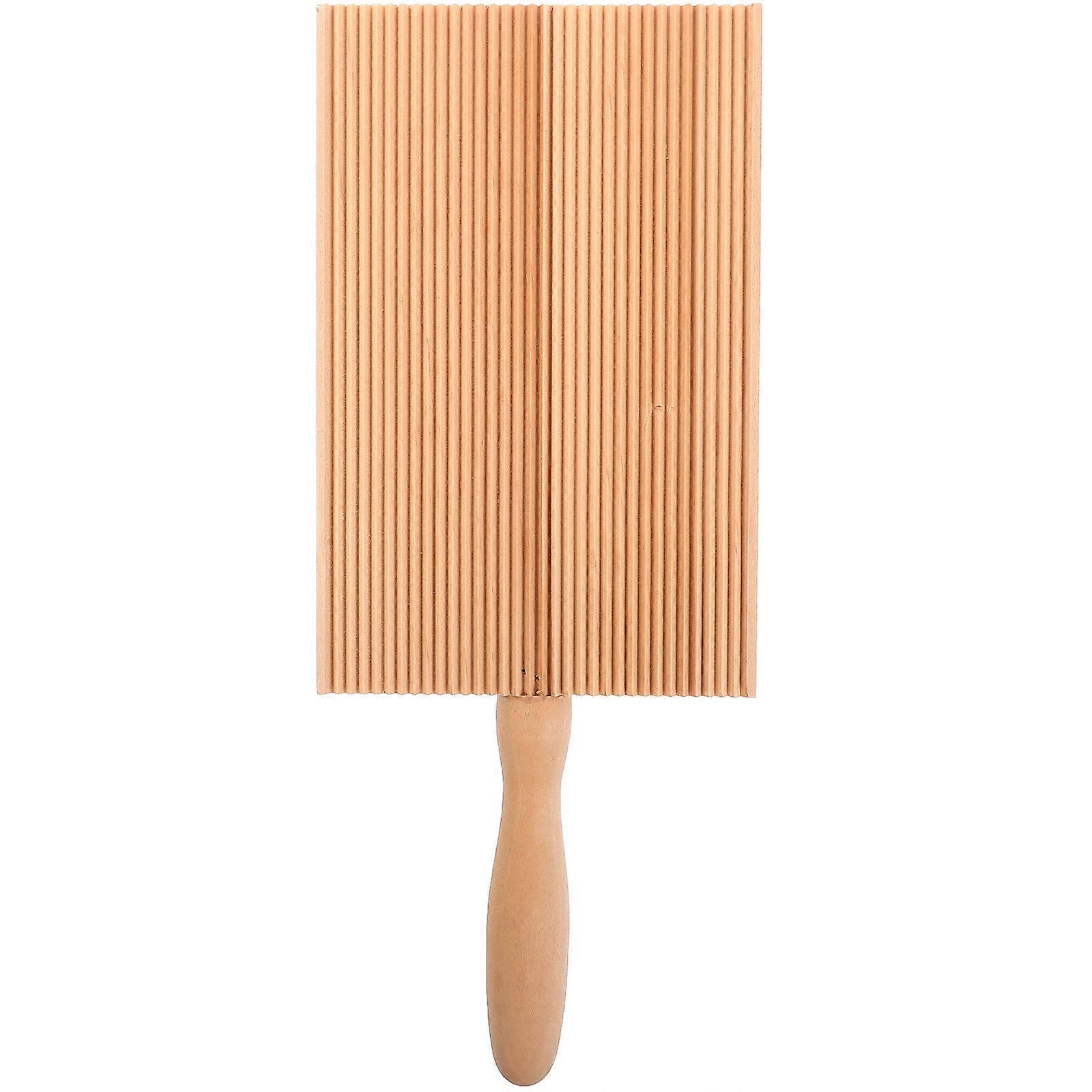 1Pc Domowa deska Garganelli Praktyczna drewniana deska do makaronu Gnocchi (Khaki)
