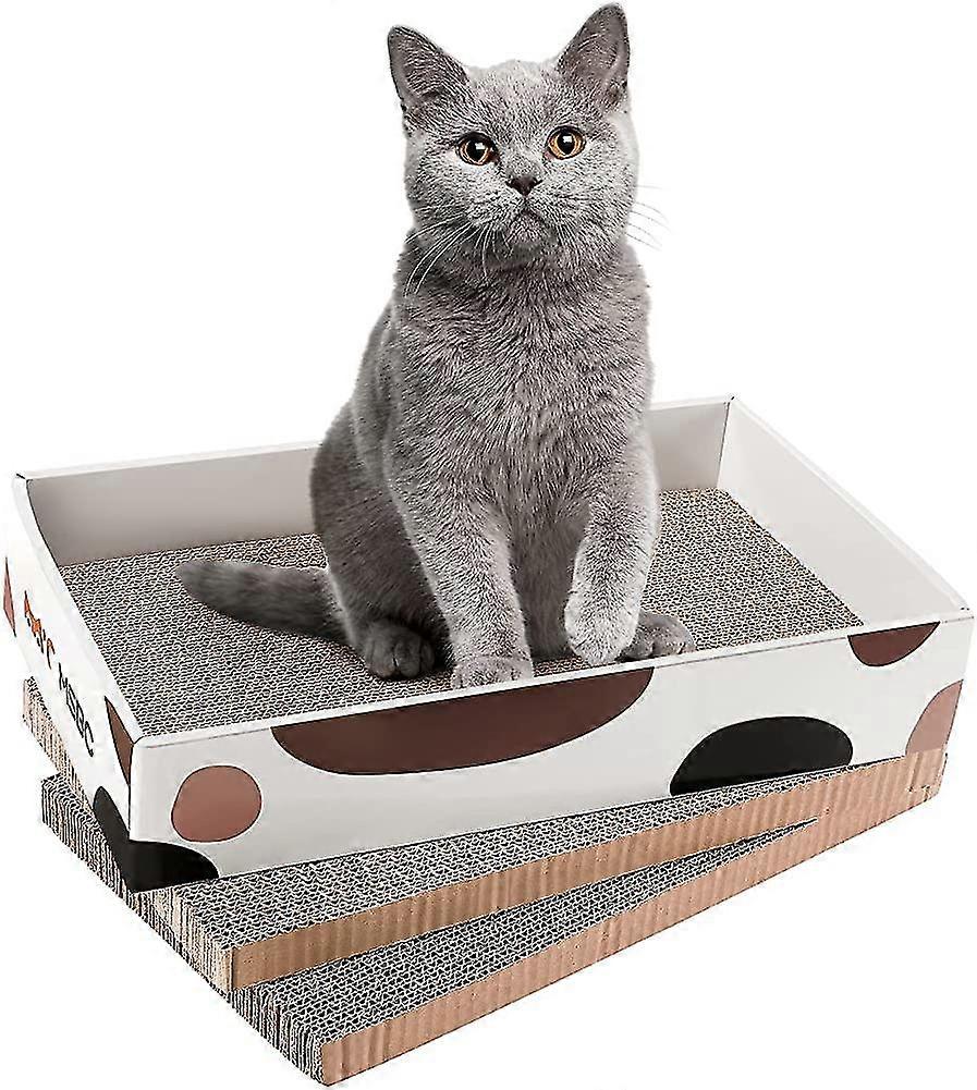 Cat Scratching Post (3 Pieces) Corrugated Cardboard Reversible Sofa/bed