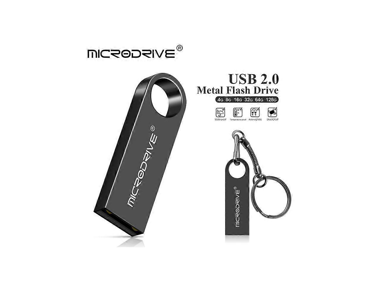 Mini USB Flash Drive Microdrive 16GB Data Traveler USB 2.0 Flash Drive Speed Up to 100MB/s Metal Memory Stick
