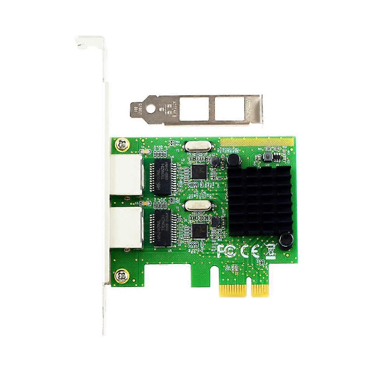 PCI-ex1 Gigabit-Ethernet-Netzwerkkarte mit elektrischem Anschluss 1000 m tragbare Desktop-Netzwerkkarte mit zwei Anschlüssen