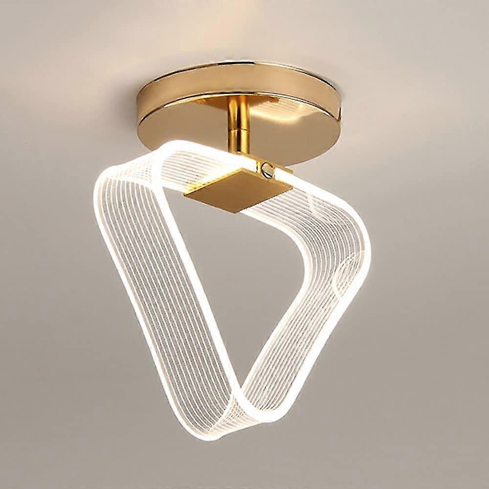 Acrylic Aisle Ceiling Light, 10W LED Ceiling Light, 5.5 Inch Mini Surface Mount Light,Warm White