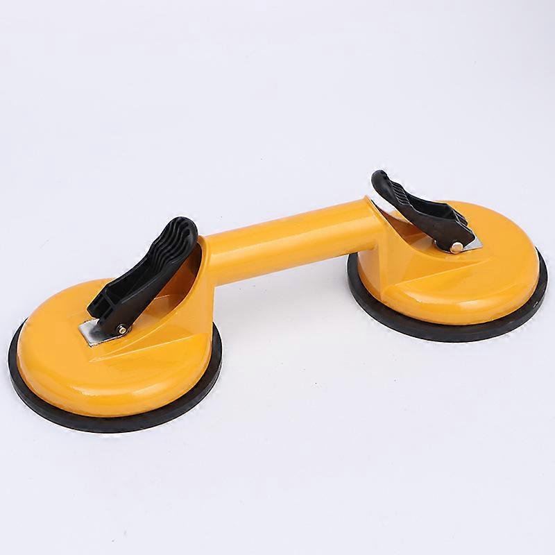 Suction Cup Handle, Professional Brass Double Triple Plate Suction Cup Pull Lifter Gripper Mover Sucker Pad Auto ToolDouble Head