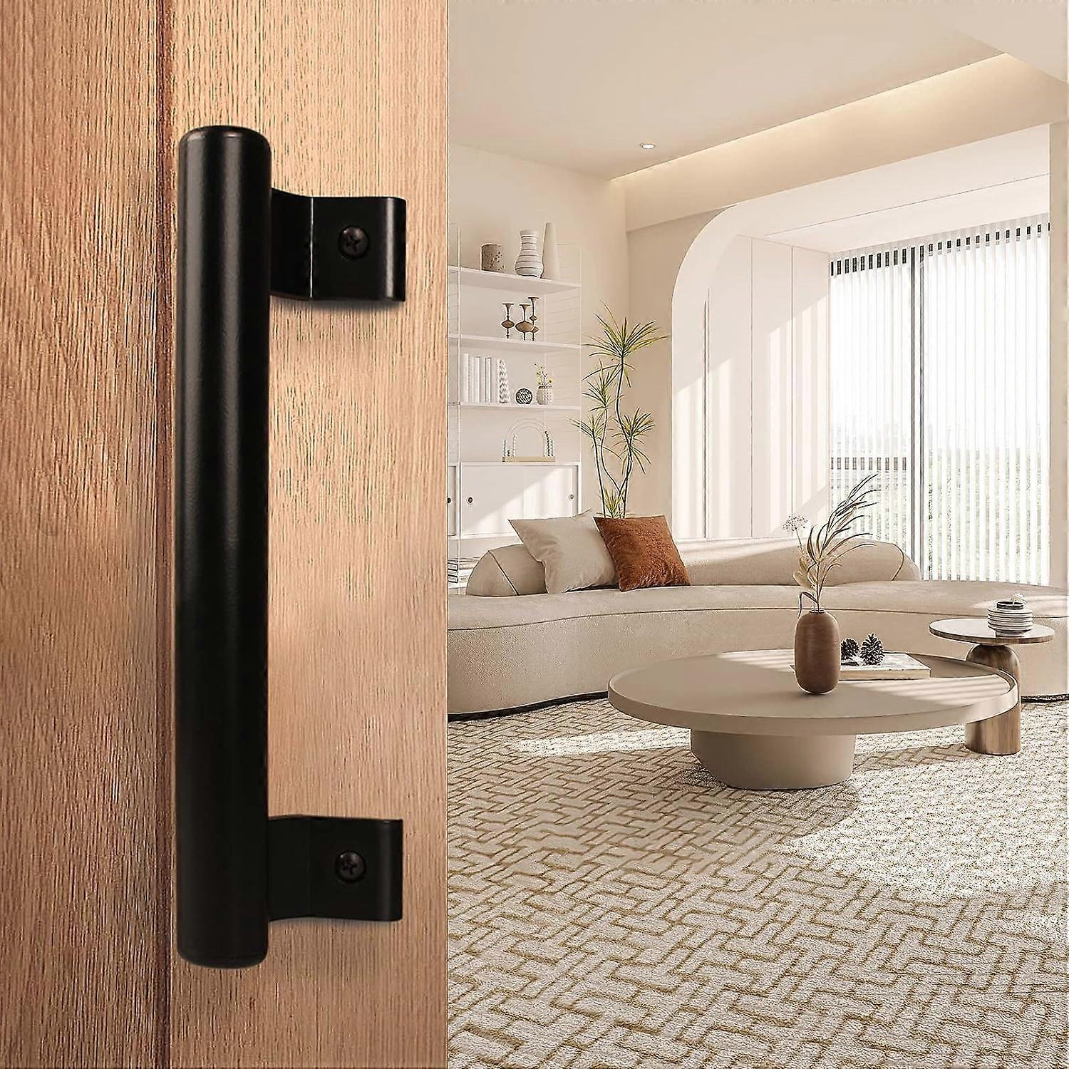 Sliding Door Handle 8-Inches Door Pull Handle Minimalist Style C-Shaped Gate Handle Suitable for Barn Door/Balcony Door/Courtyard Door/Terrace Door/Ga