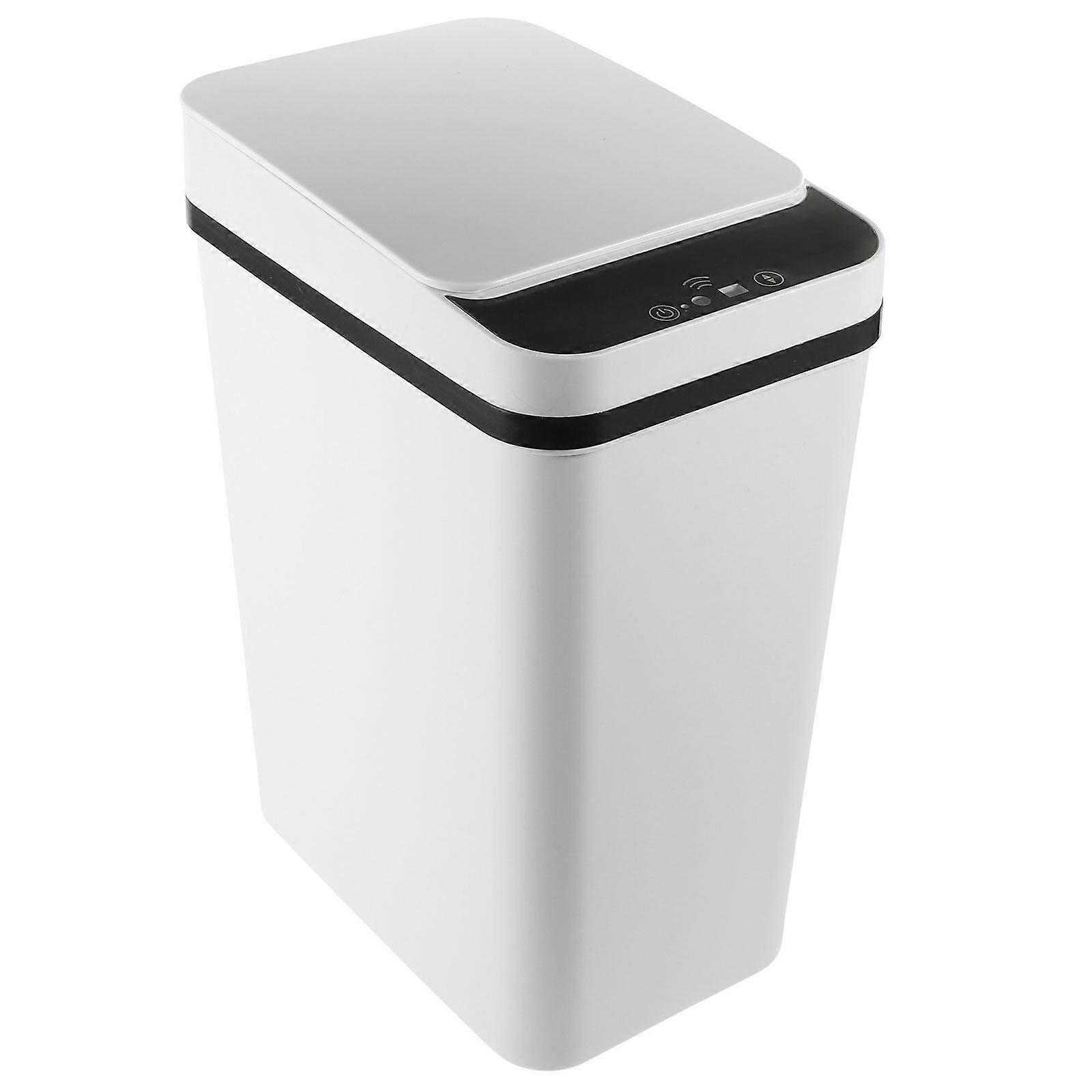 Household Convenient Wastepaper Bucket Automatic Flip Waste Bin Automatic Induction Trash Can