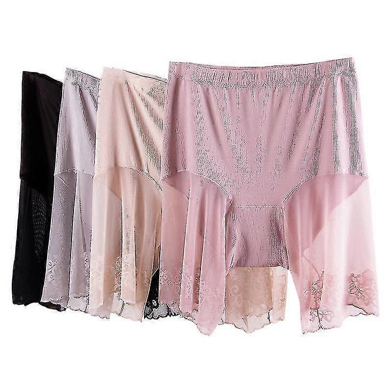 Slip Shorts For Women Under ,seamless Smooth Underwear Lace Thigh Panties Safety Shorts Shorts Under Skirt