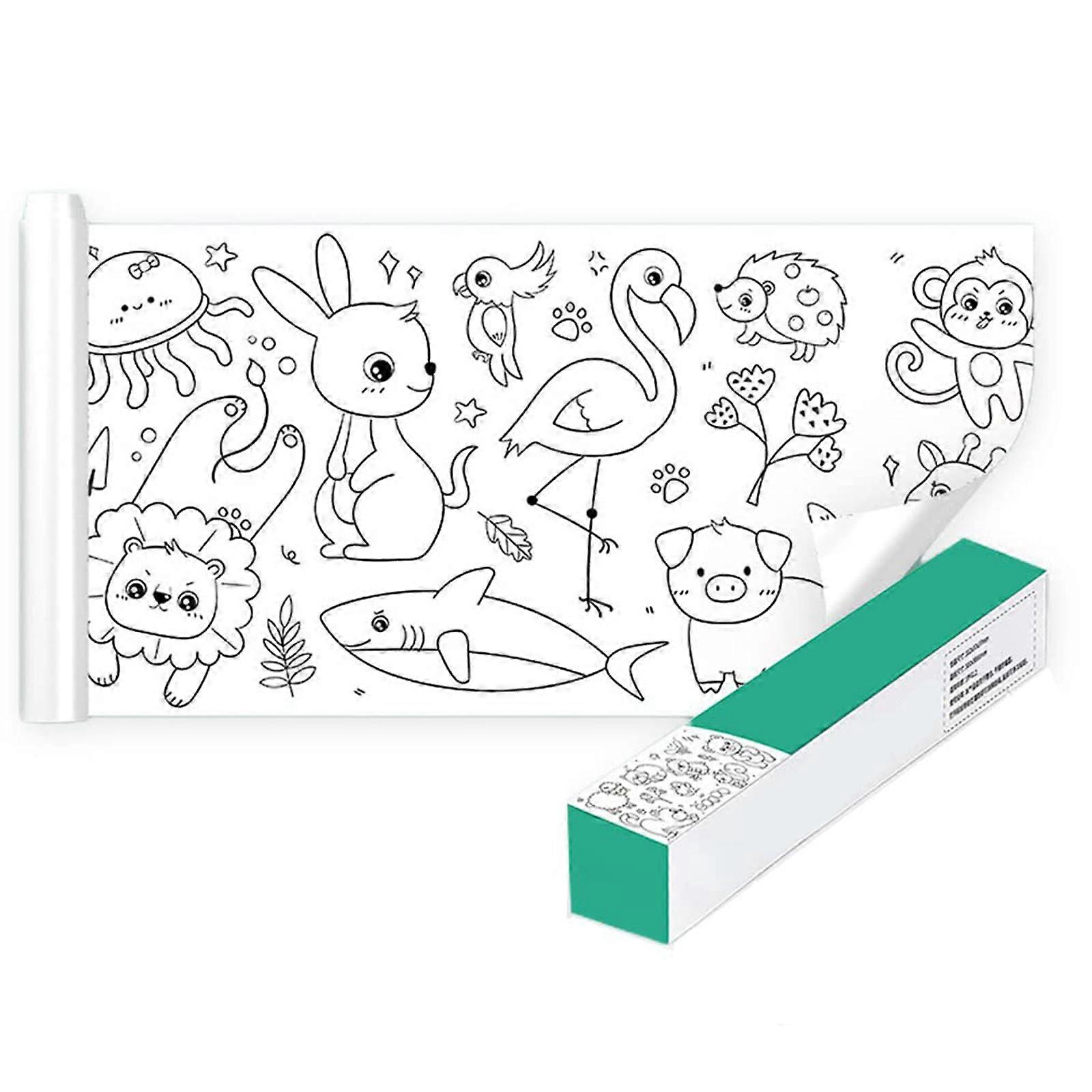 New Upgrade Children's Drawing Roll, Coloring Paper Roll for Kids, Drawing Paper Roll DIY Painting Drawing Paper