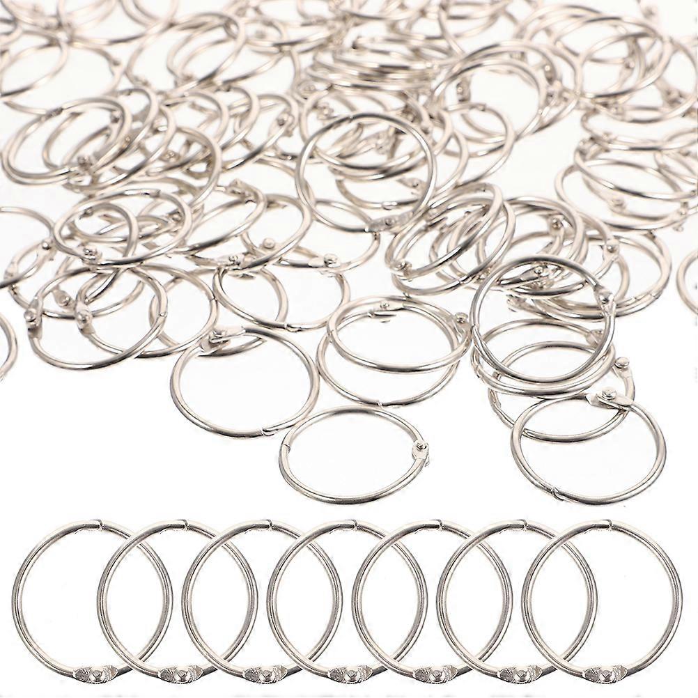 60Pcs Metall-Binderinge, lose Blatt-Binderinge, DIY-Binderinge, wiederverwendbare Binderinge,