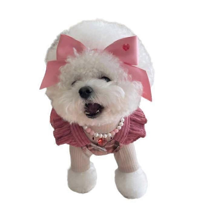 Princess wind bow elastic adjustment pet hair band