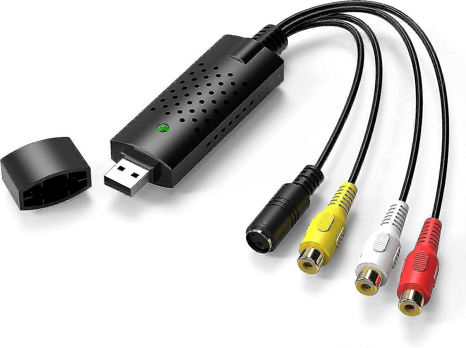The 1usb 2.0 Audio/video Converter Digitizes And Edits Video From Any Analog Source, Including Vhs Dvd Recorders.