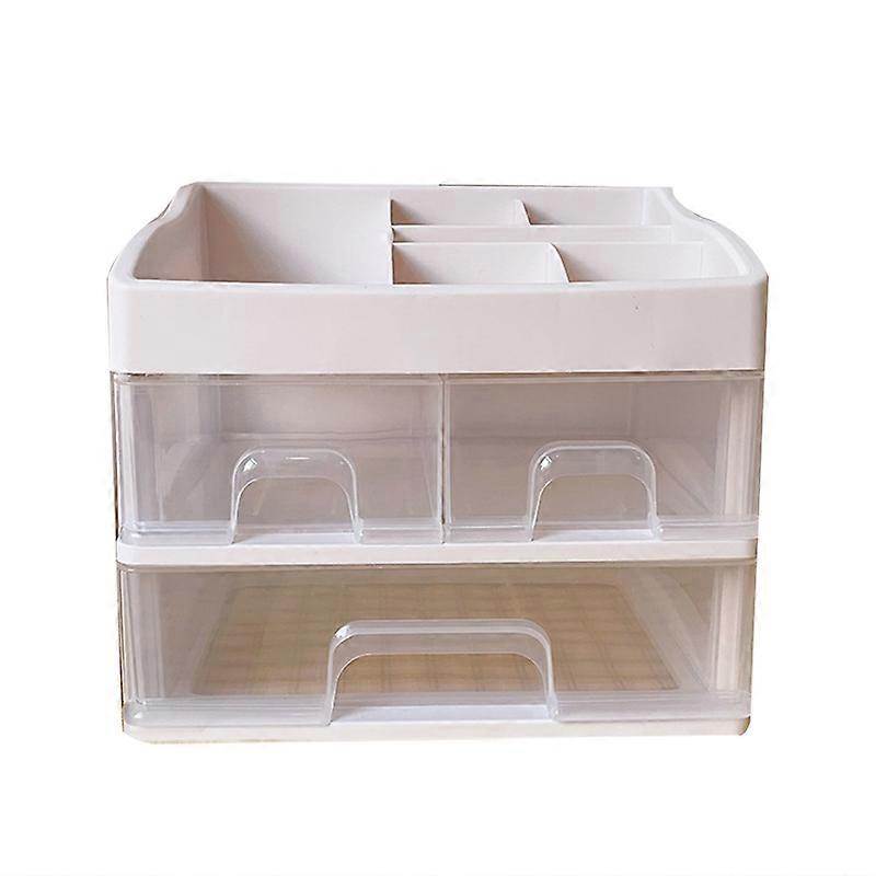 Lovely Space-saving Plastic Storage Box Large Capacity Pencils Desktop Organizer JIKAIX