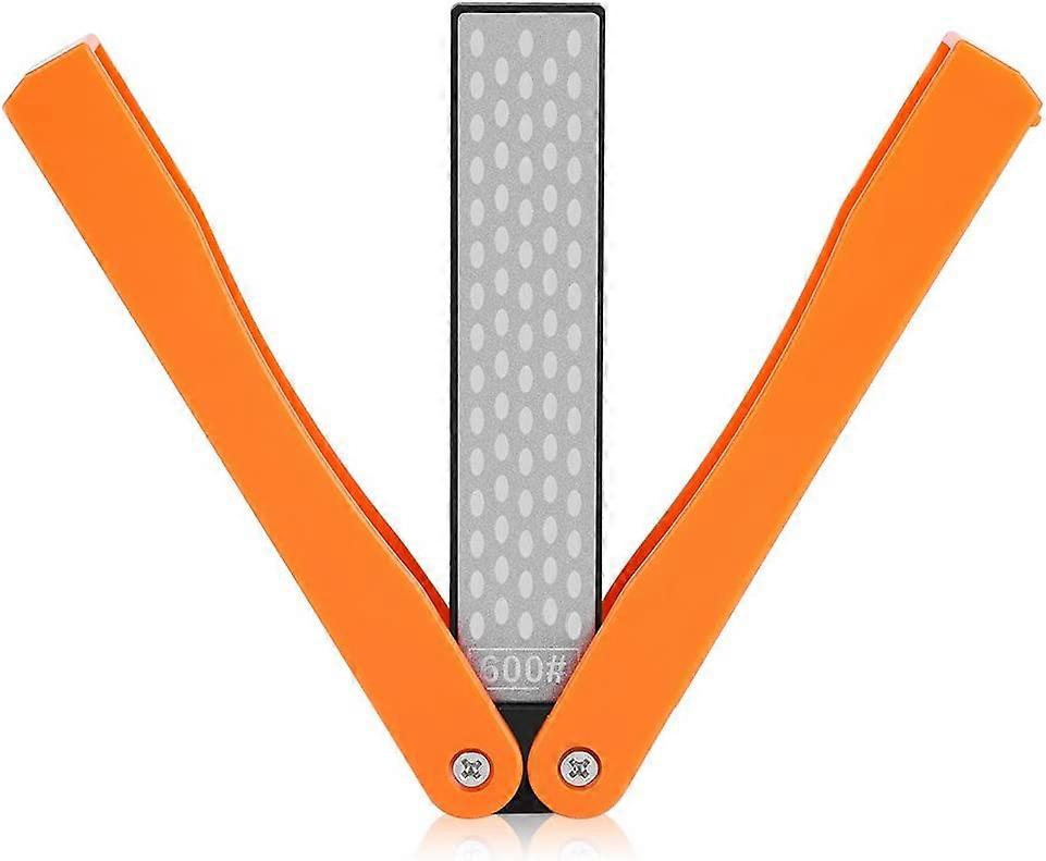 400/600 Grit Knife Sharpener, Folding Double-Sided Diamond Sharpening Stone Tool